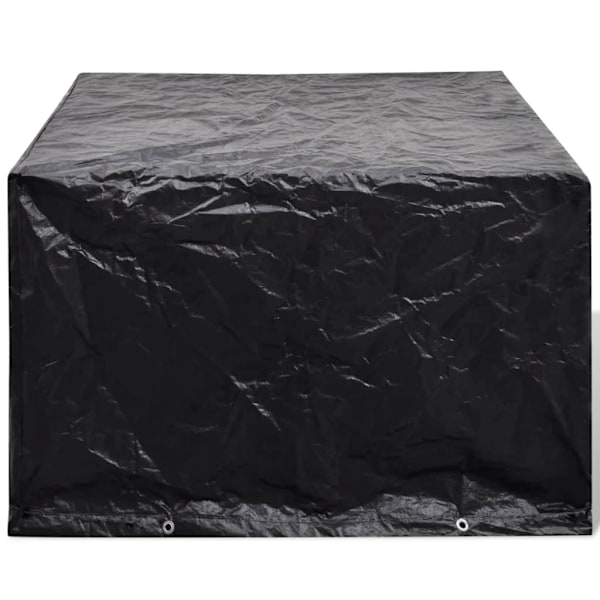 vidaXL Överdrag för 4 personer Poly Rattan Set 113 x cm Svart