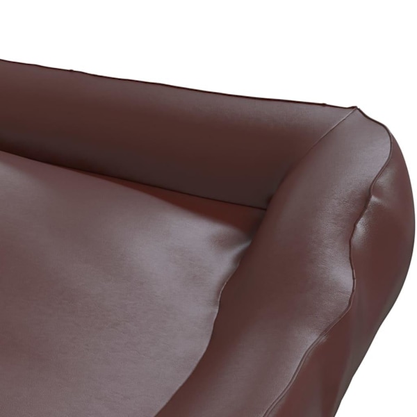 vidaXL Hundbädd brun 105x80x25 cm konstläder Brun