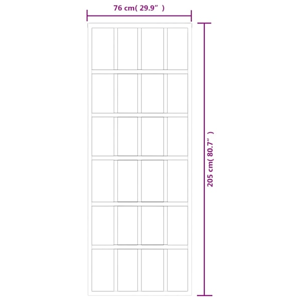 vidaXL Skjutdörr ESG-glas och aluminium 76x205 cm svart Svart