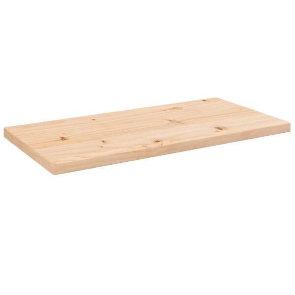 vidaXL Bordsskiva 80x40x2,5 cm massiv furu rektangulär Brun