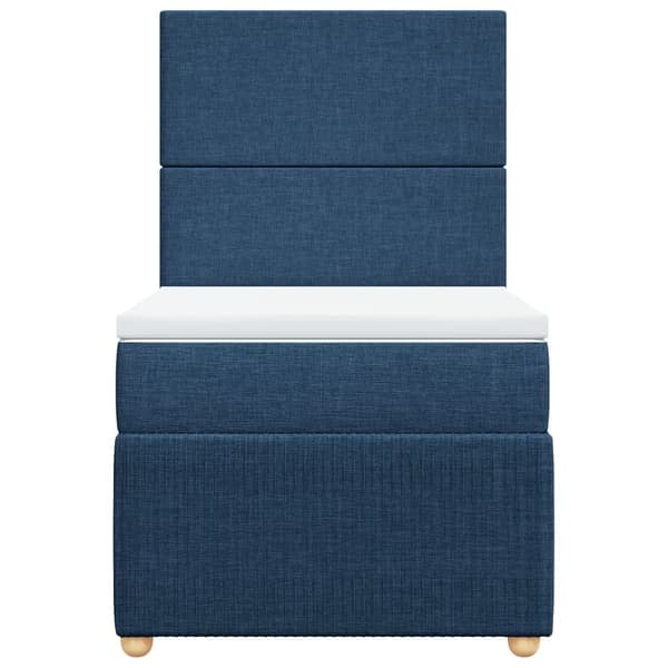 vidaXL Ramsäng med madrass blå 100x200 cm tyg Blå