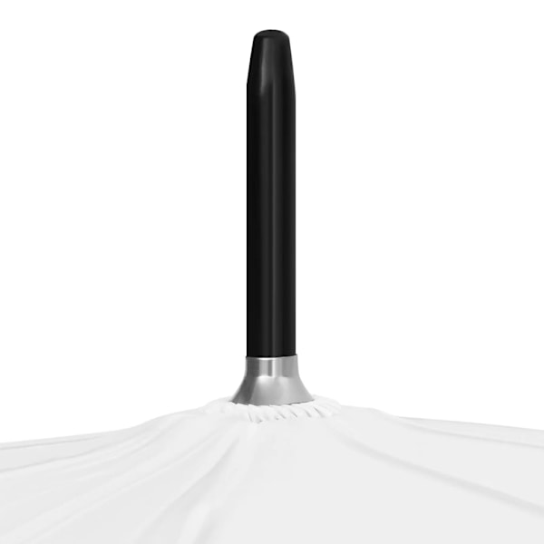 vidaXL Paraply vit 130cm Vit