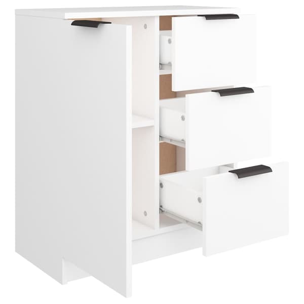 vidaXL Skänk vit 60x30x70 cm konstruerat trä Vit