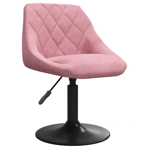vidaXL Matstol rosa sammet Rosa