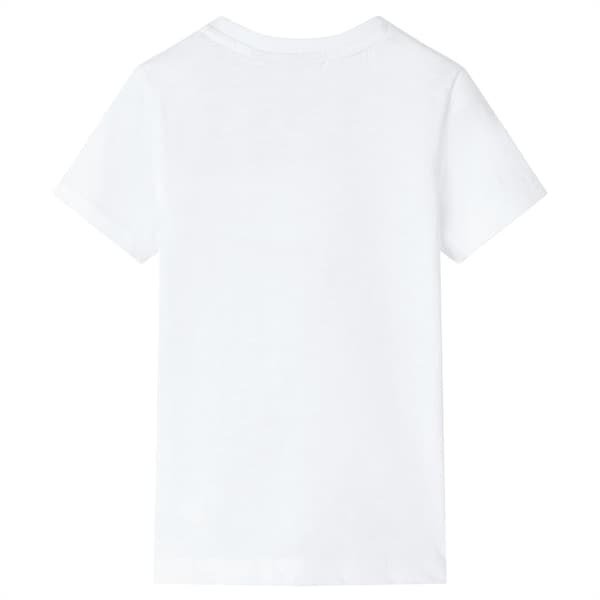 vidaXL T-shirt för barn ecru 140 Vit