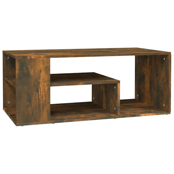 vidaXL Soffbord rökfärgad ek 100x50x40 cm konstruerat trä Brun