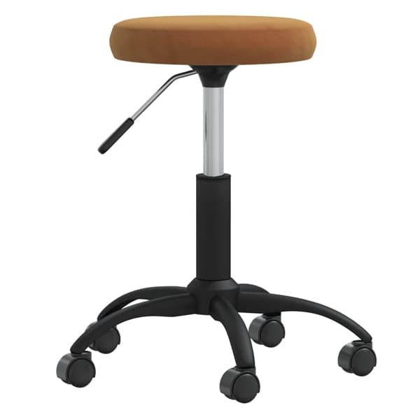 vidaXL Massagepall sammet brun Brun
