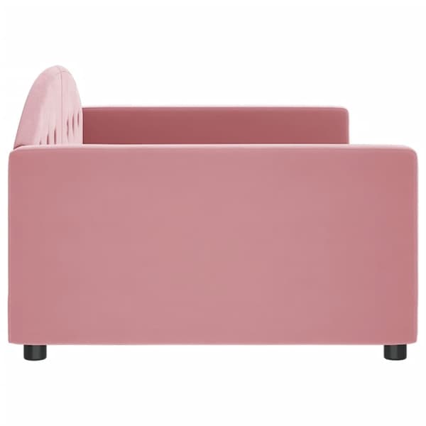 vidaXL Dagbädd rosa 100x200 cm sammet Rosa