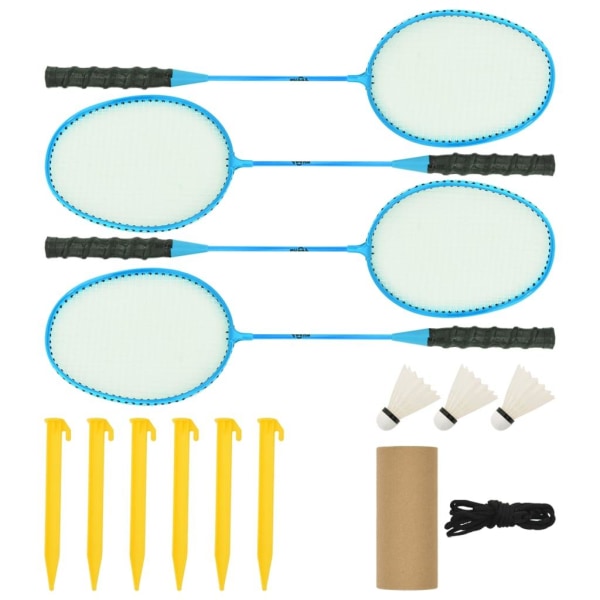 vidaXL Badmintonnät gul och svart 600x155 cm polyeten