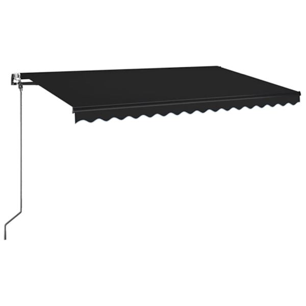 vidaXL Markis automatiskt infällbar 450x350 cm antracit Antracit