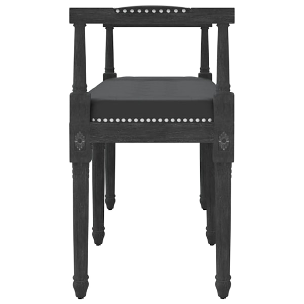 vidaXL Bänk svart 110x40x70 cm sammet Svart