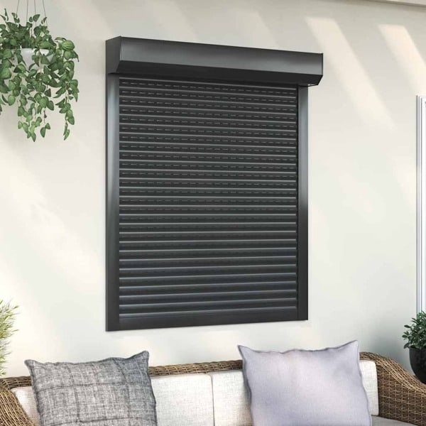 vidaXL Rulljalusi aluminium 100x130 cm antracit Antracit
