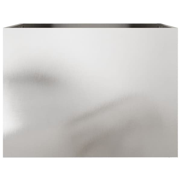 vidaXL Odlingslåda silver 62x47x46 cm rostfritt stål Silver