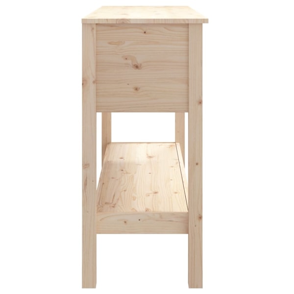vidaXL Konsolbord 100x35x75 cm massiv furu Brun