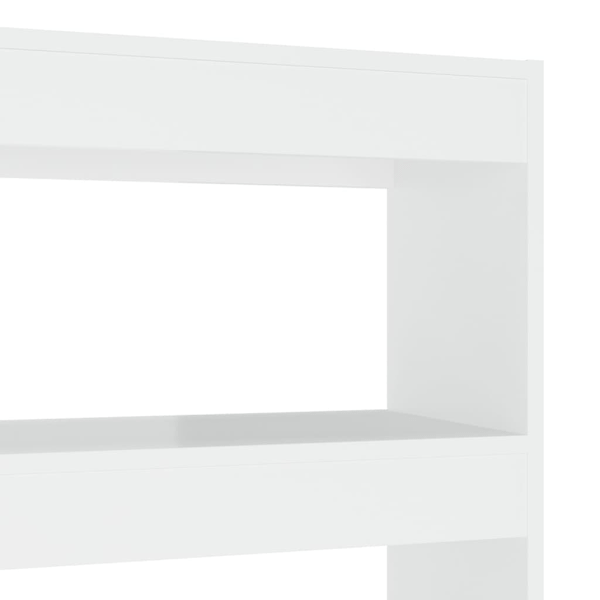 vidaXL Bokhylla/Rumsavdelare högglans vit 100x30x135 cm Vit
