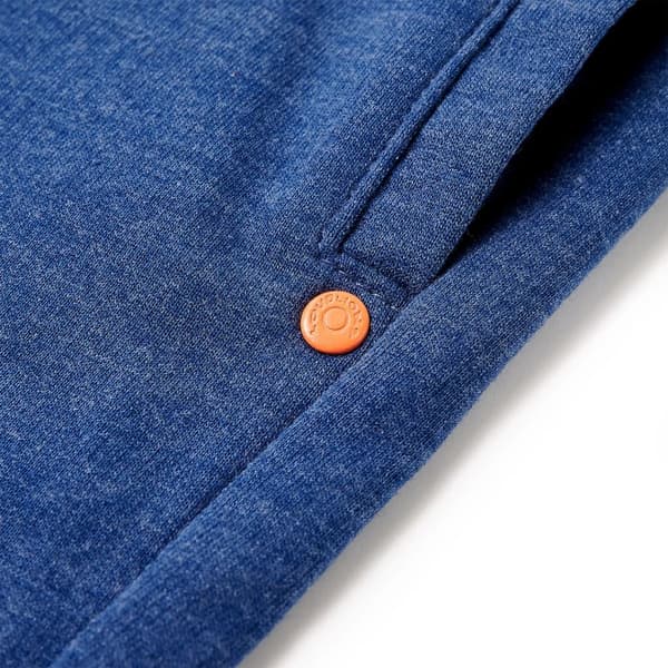 vidaXL Barnshorts med snöre mörkblå melange 116 Blå