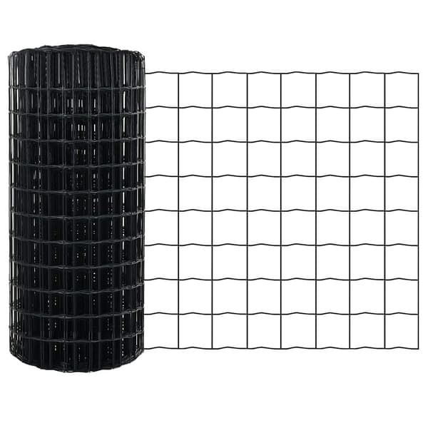 vidaXL Markfixerat Svetsat Stängsel 25 x 0,4 m (B x H) Grå