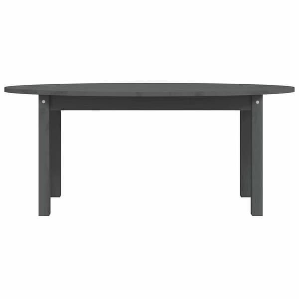 vidaXL Soffbord grå 110x55x45 cm massiv furu Grå