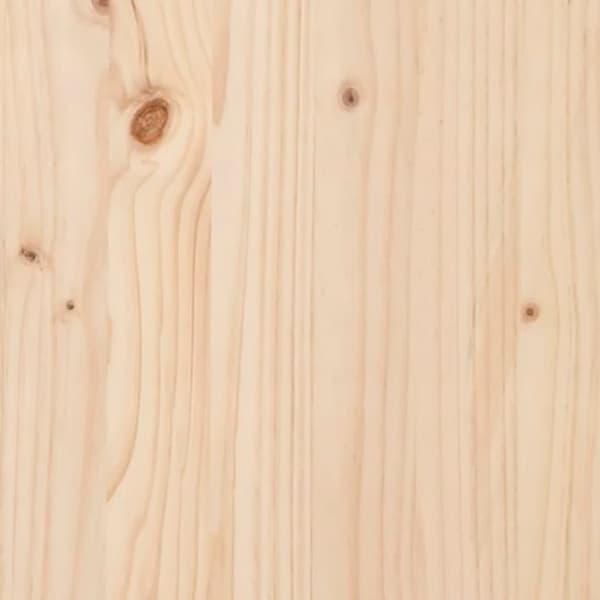 vidaXL Sängram massivt trä 90x190 cm Brun