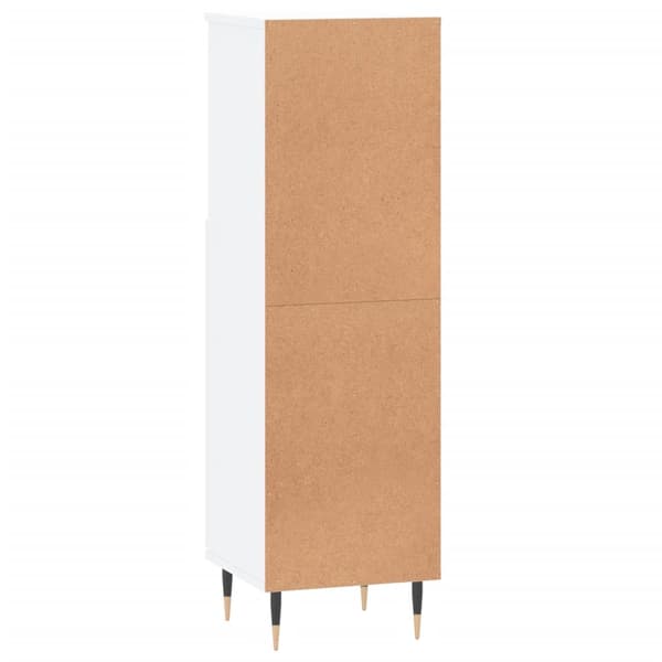 vidaXL Badrumsskåp vit 30x30x100 cm konstruerat trä Vit