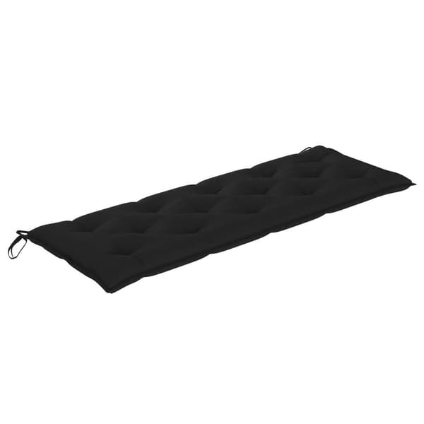 vidaXL Trädgårdsbänk 3-sits med dyna 150 cm eukalyptusträ grå grå