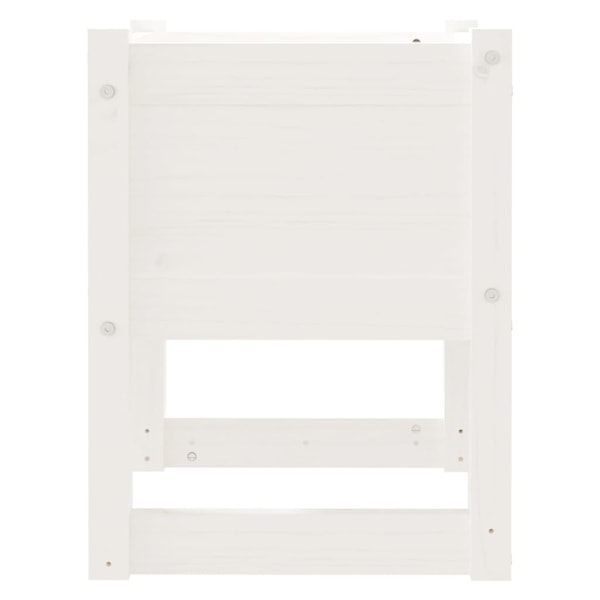 vidaXL Odlingslådor 2 st vit 40x40x52,5 cm massiv furu Vit