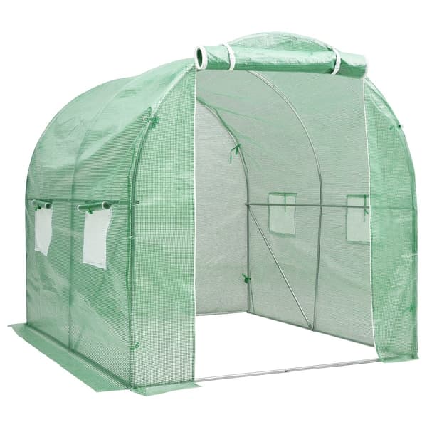 vidaXL Växthus 4 m² 2x2x2 m Grön
