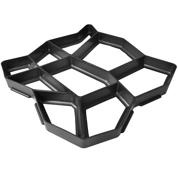 vidaXL Form för gångväg 42 x 4 cm Set of 2 Svart