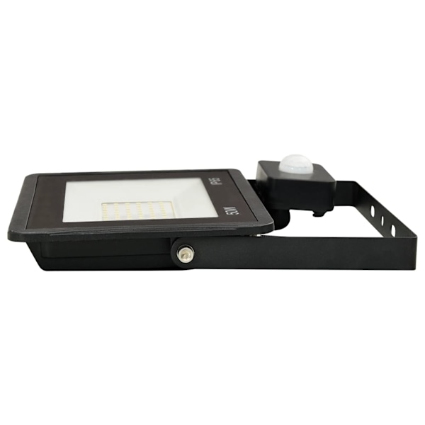 vidaXL Strålkastare med sensor 50 W LED kallvit Svart