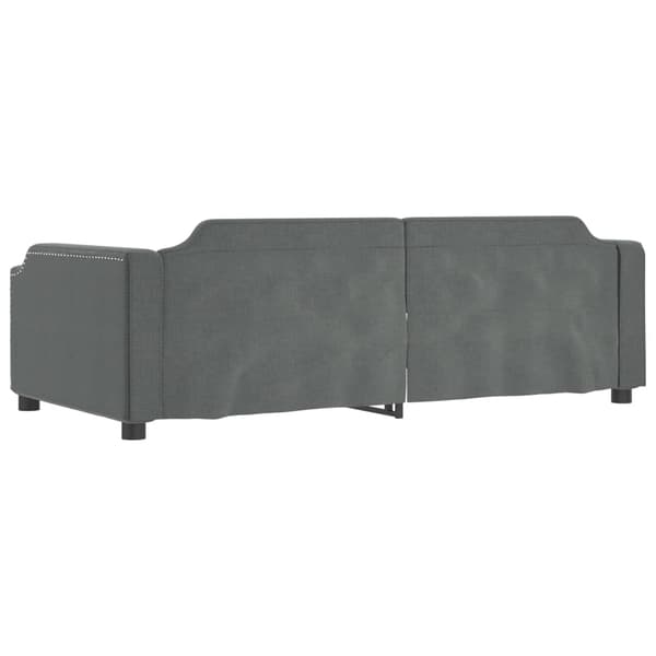 vidaXL Dagbädd mörkgrå 90x200 cm tyg Grå