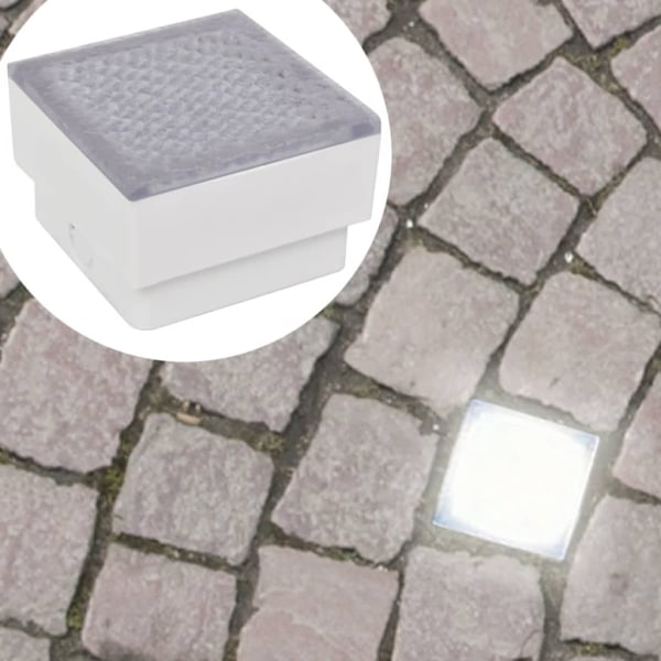 vidaXL 2 Markbelysning LED 100 x 68 cm Vit