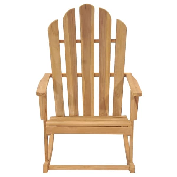 vidaXL Däckstol massiv teak Brun