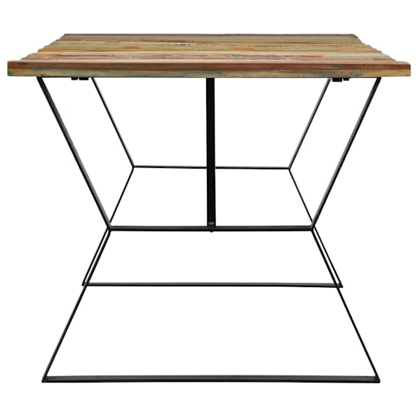 vidaXL Matbord 180x90x76 cm massivt återvunnet trä multifärg