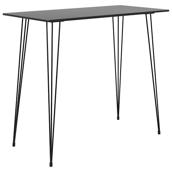 vidaXL Bargrupp 3 delar svart Svart