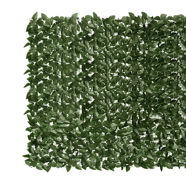 vidaXL Balkongskärm mörkgröna blad 500x150 cm Grön