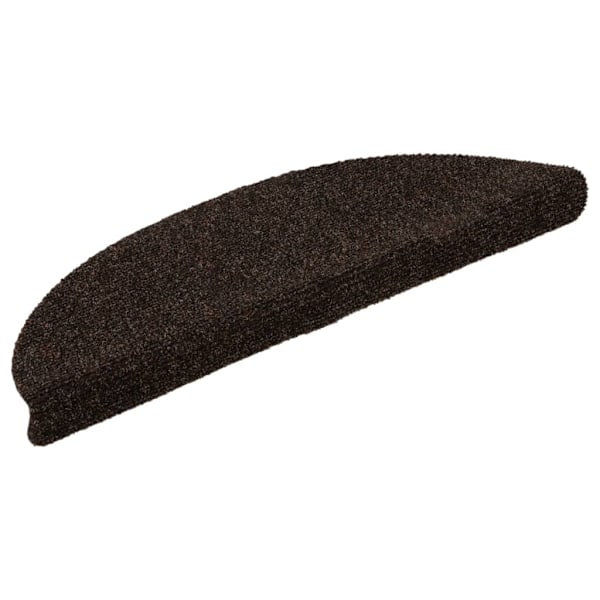 vidaXL Trappstegsmattor självhäftande 5 st brun 56x17x3 cm brodyr Brun