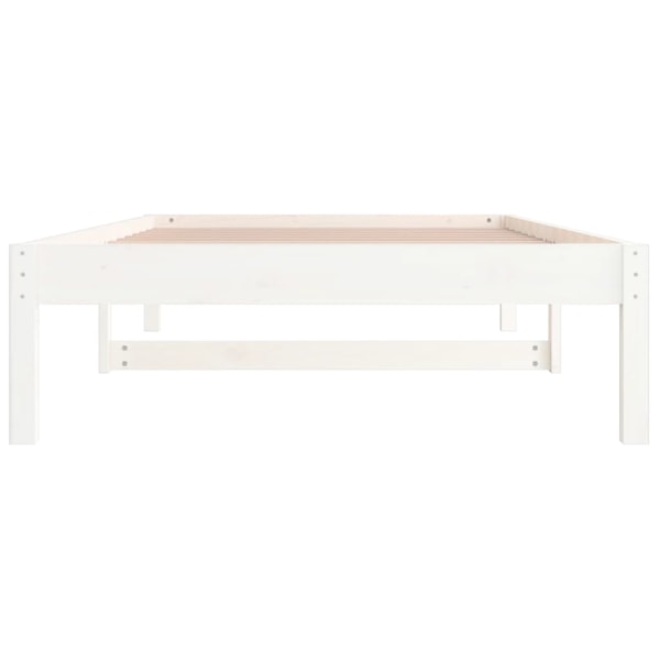 vidaXL Dagbädd utan madrass vit 90x200 cm massiv furu Vit