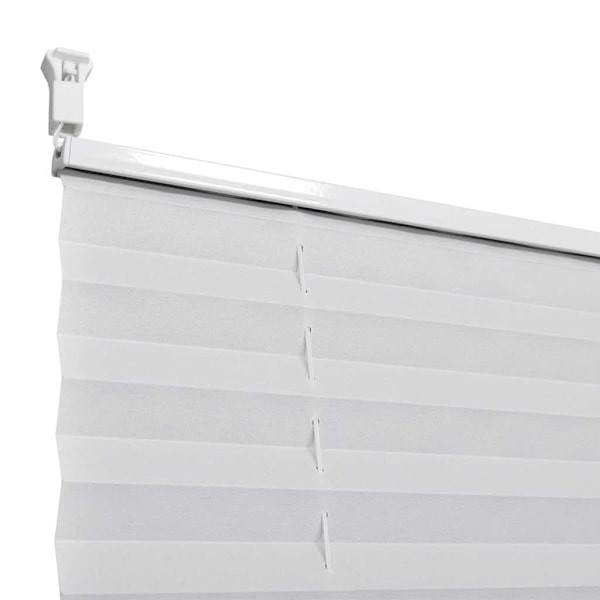 vidaXL Plisségardin 80x200 cm vit Vit