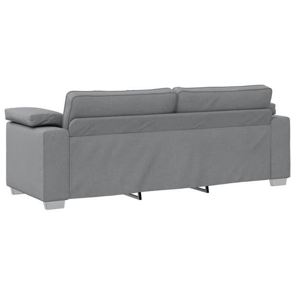 vidaXL Soffa 2 pcs Ljusgrå 219 x 80 x 82 cm tyg Grå