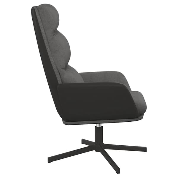 vidaXL Vilstol ljusgrå tyg grå