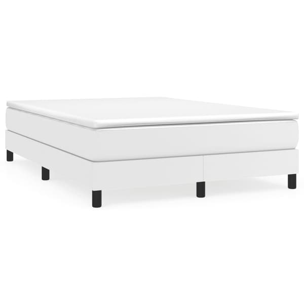 vidaXL Sängram vit 140x200 cm konstläder Vit