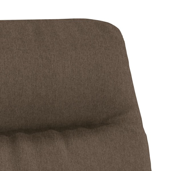 vidaXL Vilstol med fotstöd taupe tyg Taupe