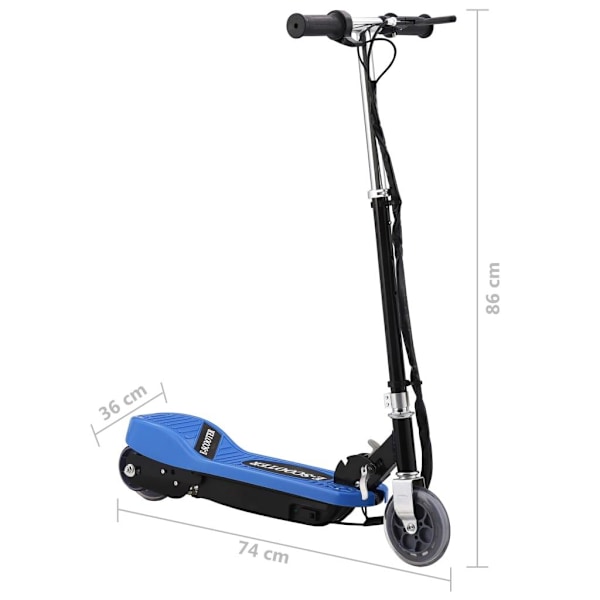 vidaXL Elektrisk sparkcykel 120 W blå Blå