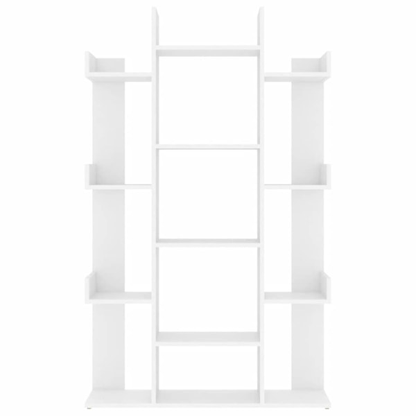 vidaXL Bokhylla vit 86x25,5x140 cm konstruerat trä Vit