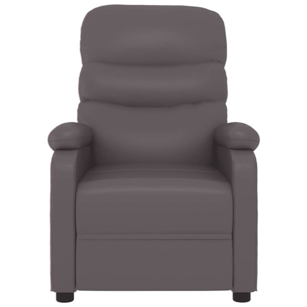 vidaXL Massagefåtölj grå konstläder grå