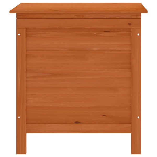 vidaXL Dynbox brun 50x49x56,5 cm massivt granträ Brun