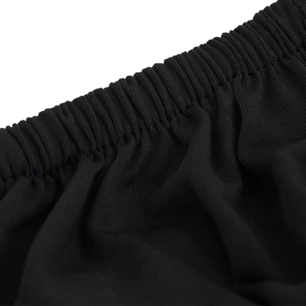 vidaXL Sofföverdrag 3-sits med stretch svart polyesterjersey Svart