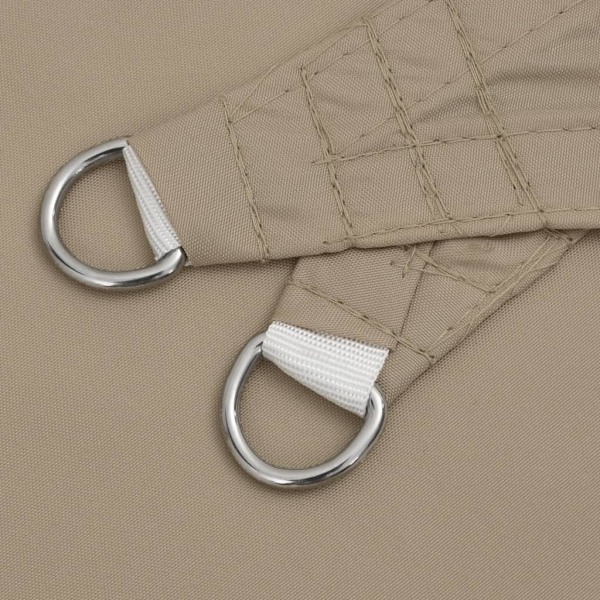 vidaXL Solsegel oxfordtyg fyrkantigt 5x5 m taupe Taupe