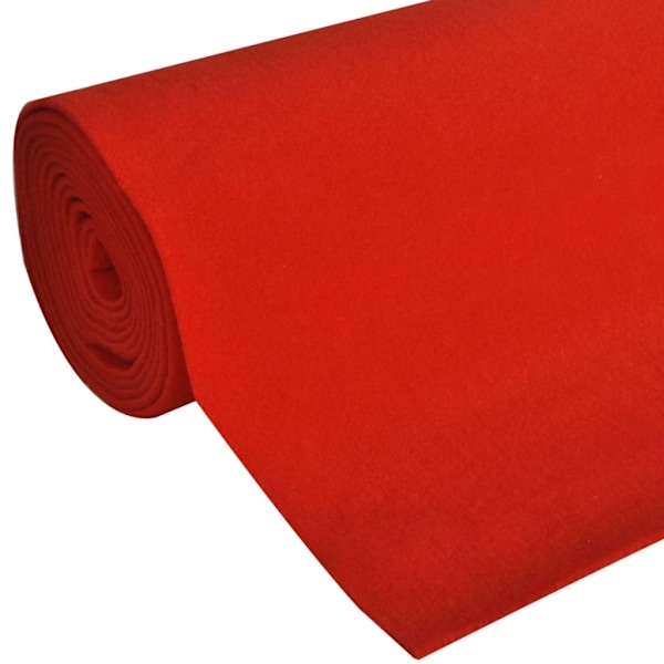 vidaXL Röda mattan 1 x 10 m extra tung 400 g/m2 Röd
