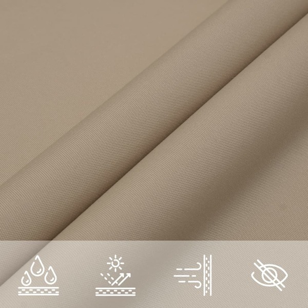 vidaXL Solsegel oxfordtyg rektangulärt 2,5x3,5 m taupe Taupe